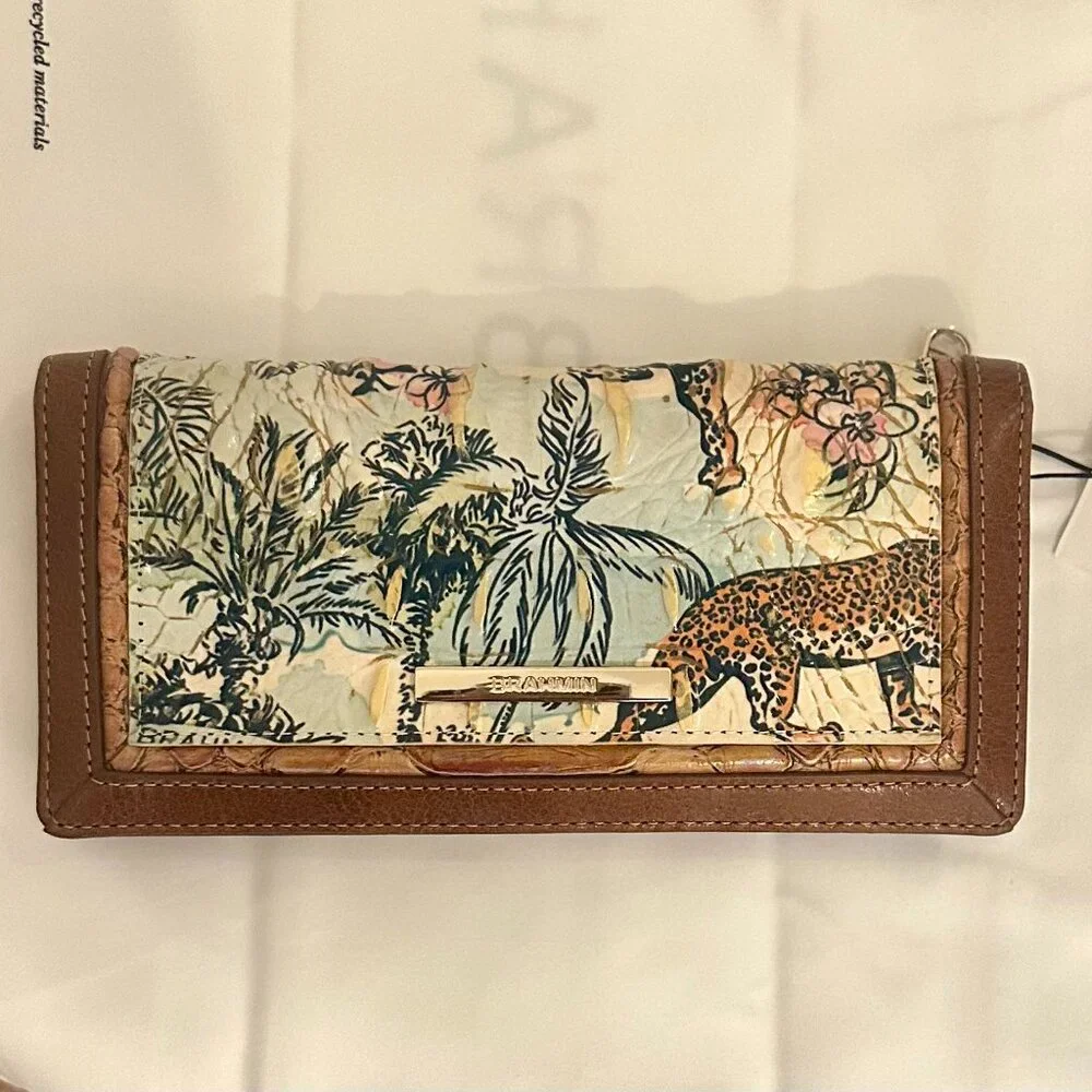 Brahmin Large Duxbury Satchel & Ady Wallet NWT ~ Souvenir Panthera🐆Animal Print - Picture 6 of 9